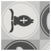 チェスパターン ファブリック (クローズアップ)