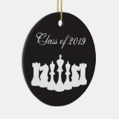 チェスパーソナライズされたの卒業オーナメント セラミックオーナメント (右)