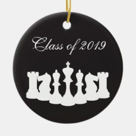 チェスパーソナライズされたの卒業オーナメント セラミックオーナメント