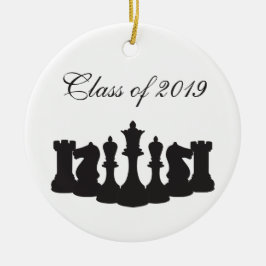 チェスパーソナライズされたの卒業オーナメント セラミックオーナメント