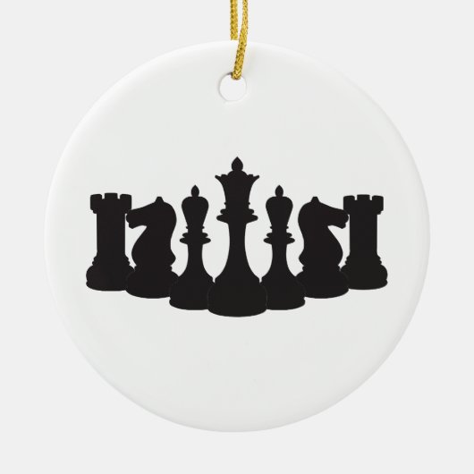 チェスパーソナライズされたオーナメント セラミックオーナメント (正面)
