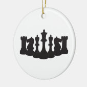 チェスパーソナライズされたオーナメント セラミックオーナメント (左)