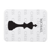 チェスパーソナライズされたキングクラシックピースモダン マグネット (横)