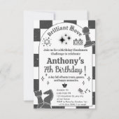 チェスパーソナライズされたトーナメント誕生日 招待状 (正面)