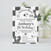 チェスパーソナライズされたトーナメント誕生日 招待状 (スタンド正面)