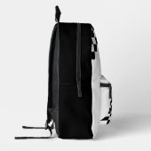 チェスパーソナライズされた愛好家の黒と白 プリントバックパック (左)