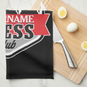 チェスパーソナライズされた選手クラブのチェックメイト キッチンタオル (四つ折り)