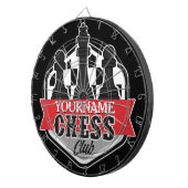 チェスパーソナライズされた選手クラブのチェックメイト ダーツボード (正面右)