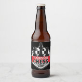 チェスパーソナライズされた選手クラブのチェックメイト ビールラベル (正面)