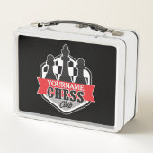 チェスパーソナライズされた選手クラブのチェックメイト メタルランチボックス (裏面)
