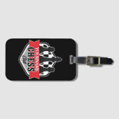 チェスパーソナライズされた選手クラブのチェックメイト ラゲッジタグ (正面横)