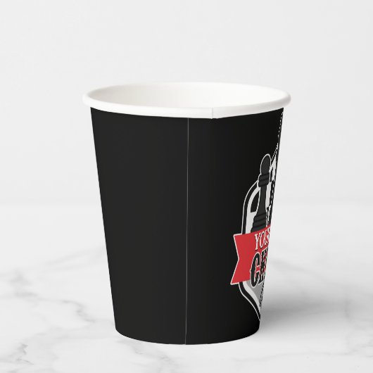 チェスパーソナライズされた選手クラブのチェックメイト 紙コップ (右)