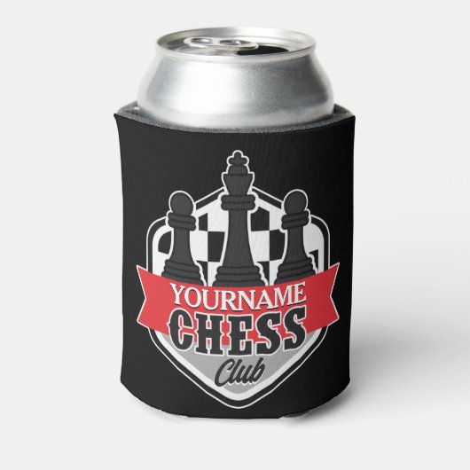 チェスパーソナライズされた選手クラブのチェックメイト 缶クーラー (缶裏面)