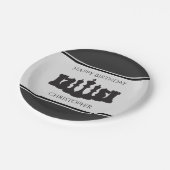 チェスパーソナライズされた駒チェスキング誕生日 ペーパープレート (アングル)