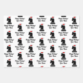 チェスピカスタムースクリスマスラッピング紙シート ラッピングペーパーシート (正面)