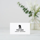 チェスピースの先生・家庭教師 ビジネスカードテンプレート 名刺 (スタンド正面)
