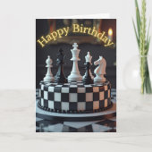 チェスピースケーキ誕生日カード カード (正面)