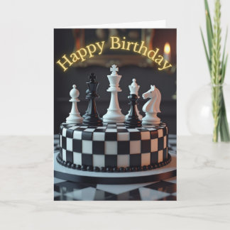 チェスピースケーキ誕生日カード カード