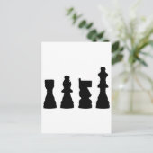チェスピースシルエットデザイン ポストカード (スタンド正面)