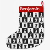 チェスピースデザインラージクリスマスストッキング ラージクリスマスストッキング (裏面)