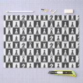 チェスピースパターンデザインティッシュペーパー 薄葉紙 (クラフト)