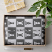 チェスピースパターンデザインティッシュペーパー 薄葉紙 (ギフト)