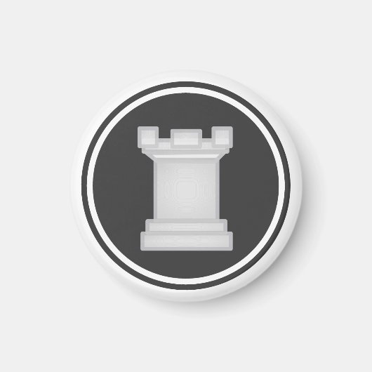 チェスピースホワイトルーク マグネット (正面)