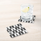 チェスピース紙コースター スクエアペーパーコースター (インサイチュ)