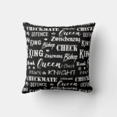 チェスピース騎士クイーンルークキングパターン クッション (裏面)