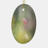 チェスフラワー自然写真 セラミックオーナメント (左)
