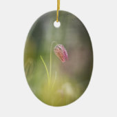 チェスフラワー自然写真 セラミックオーナメント (正面)