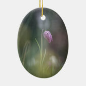 チェスフラワー自然写真 セラミックオーナメント (裏面)