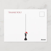 チェスフルムーンキャットnマウスクリスマスサンキュー ポストカード (裏面)