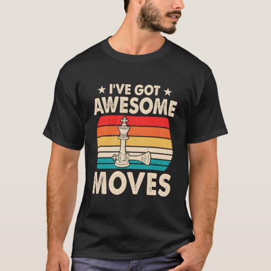 チェスプレイヤーのためのチェス Tシャツ (正面)