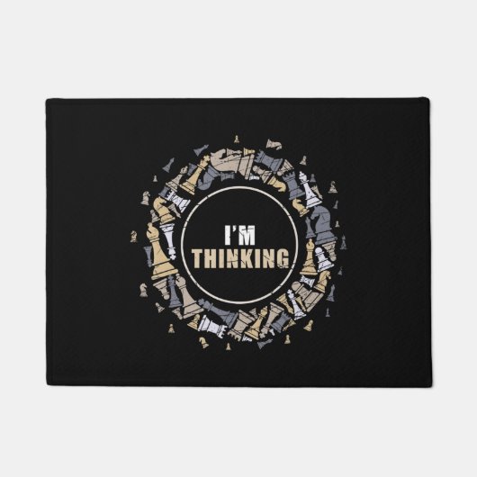 チェスプレイヤー オタク チェス愛好家 ギフト チェス ドアマット (正面)