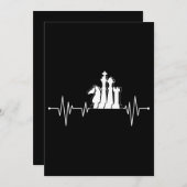 チェスプレーヤギフトアイディアチェス駒ハートビート シーズンカード (正面/裏面)