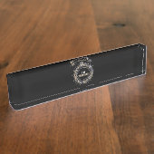 チェスプレーヤーおたくチェス恋人ギフトチェス デスクネームプレート (側面)