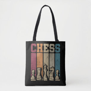チェスプレーヤーのチェックメイトヴィンテージチェス駒 トートバッグ
