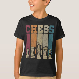 チェスプレーヤーのチェックメイトヴィンテージチェス駒 Tシャツ