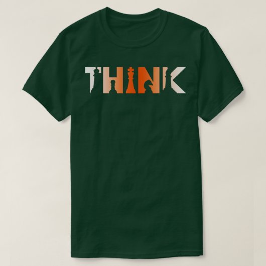 チェスプレーヤーのトーナメントThinkers 頭が切れる 1 Tシャツ (デザイン正面)