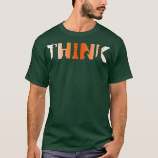 チェスプレーヤーのトーナメントThinkers 頭が切れる 1 Tシャツ