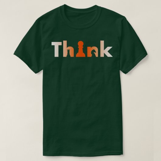 チェスプレーヤーのトーナメントThinkers 頭が切れる 7 Tシャツ (デザイン正面)