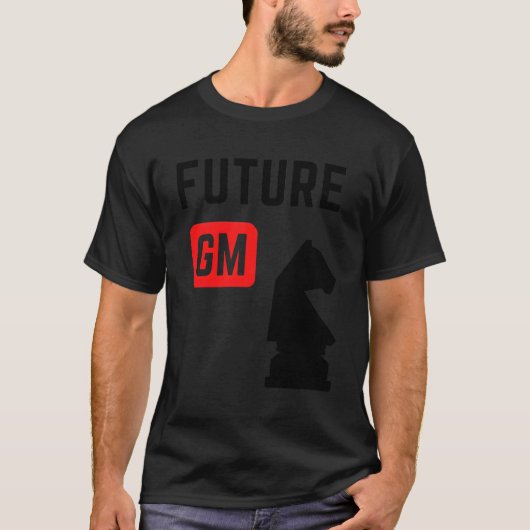 チェスプレーヤーの将来のチェスのグランドマスターGm Tシャツ (正面)