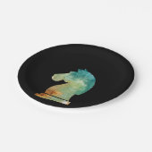 チェスプレーヤーの騎士（騎士）のチェスの恋人への贈り物 ペーパープレート (アングル)