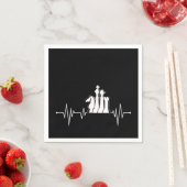 チェスプレーヤーギフトアイディアチェス片鼓動 スタンダードカクテルナプキン (インサイチュ)