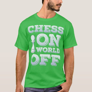 チェスプレーヤークラブピース愛おもしろい人チェスの世界 Tシャツ