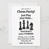チェスプレーヤーズパーティー 招待状 (正面)