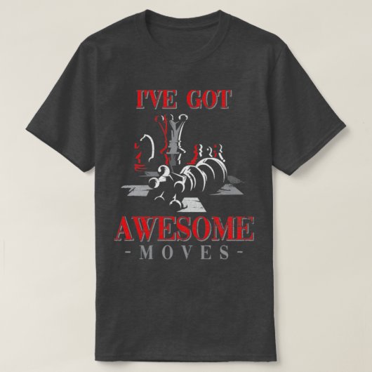 チェスプレーヤー引用文チェス Tシャツ (デザイン正面)