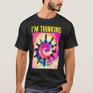 チェスプレーヤー私考えるはチェス駒ボードゲーム Tシャツ