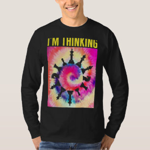 チェスプレーヤー私考えるはチェス駒ボードゲーム Tシャツ